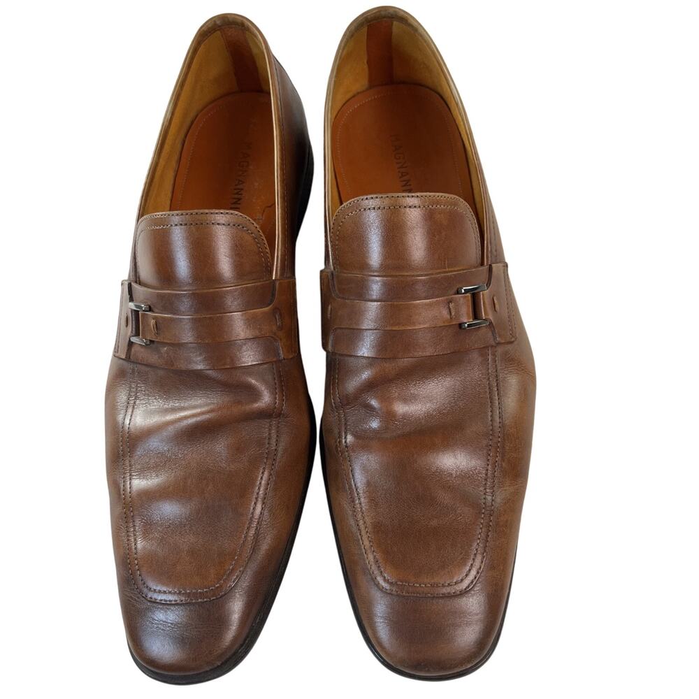 Magnanni for Neiman Marcus Cognac Loafers size 8.5 (4197)‎